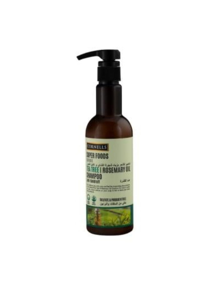 Super Foods Tea Tree Oil and Rosemary Shampoo - 500ml